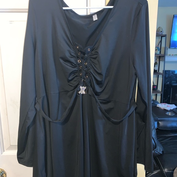 Rosegal Tops - Elegant Black Women's Top